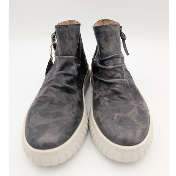 Sofft Portland Ankle Boots Leather Zip Up Women's Camo Gray Size US7.5M EU38 - Picture 2 of 12